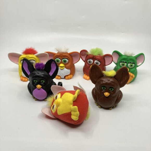 Vintage 1998-2005 Burger King McDonald's FURBY Happy Meal Toy Mixed Lot of 8 - Picture 1 of 16